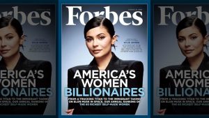 Kylie Jenner en la portada de Forbes