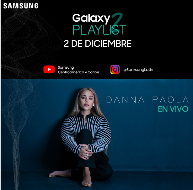 Danna Paola dará concierto online para sus fans en el canal de Samsung