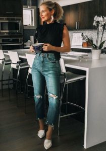 Jeans que favorecen a las mujeres de 40 años