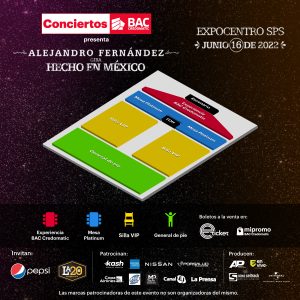 Conmemorando los 486 años de San Pedro Sula Conciertos BAC Credomatic presenta al cantautor mexicano Alejandro Fernández