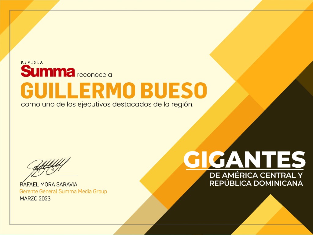 Grupo Financiero Atlántida y Guillermo Bueso reconocidos en el reportaje Gigantes de Centroamérica y República Dominicana por Revista Summa.